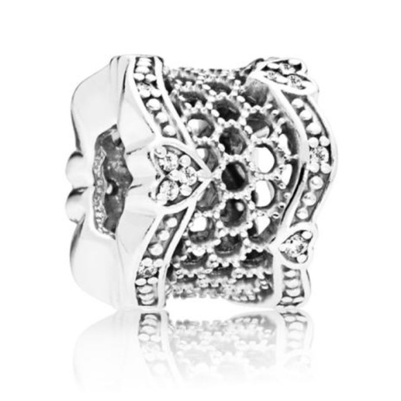 Pandora Lace Spacer Charm - Picture 1 of 7